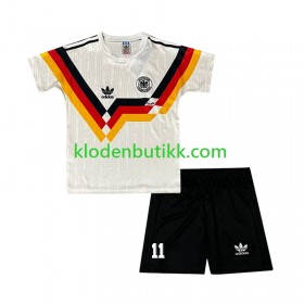 Tyskland Klose 11 Barn Retro Hjemme Fotballdrakt 1990 Kortermet